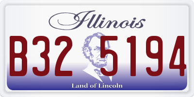 IL license plate B325194
