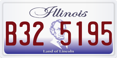 IL license plate B325195
