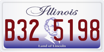 IL license plate B325198