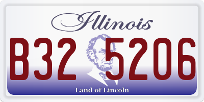 IL license plate B325206
