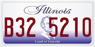 IL license plate B325210