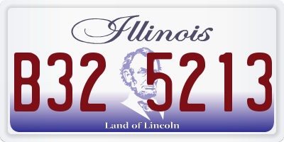 IL license plate B325213