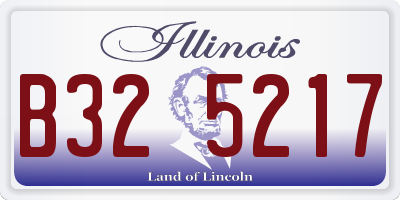 IL license plate B325217