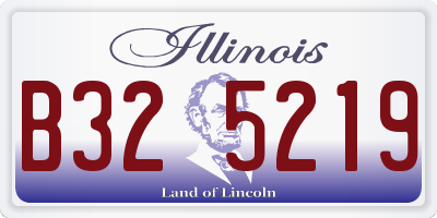 IL license plate B325219