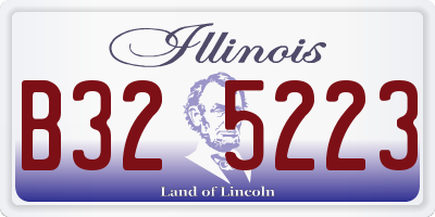 IL license plate B325223