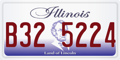 IL license plate B325224