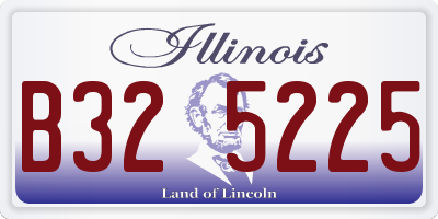 IL license plate B325225