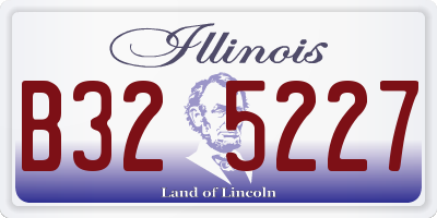 IL license plate B325227