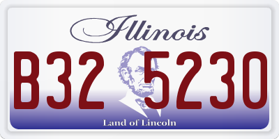 IL license plate B325230