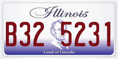 IL license plate B325231