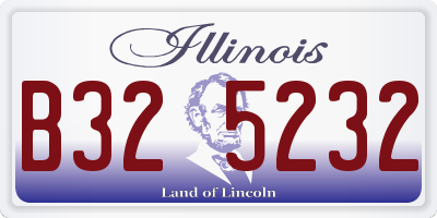 IL license plate B325232