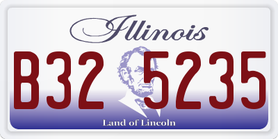IL license plate B325235