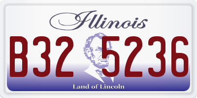 IL license plate B325236