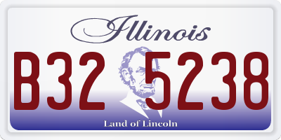 IL license plate B325238