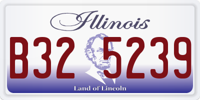 IL license plate B325239
