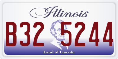 IL license plate B325244