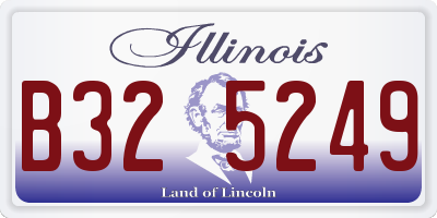 IL license plate B325249