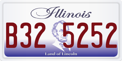 IL license plate B325252