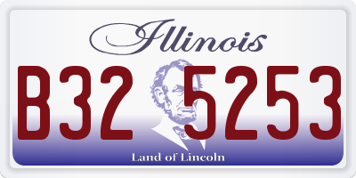 IL license plate B325253