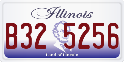 IL license plate B325256
