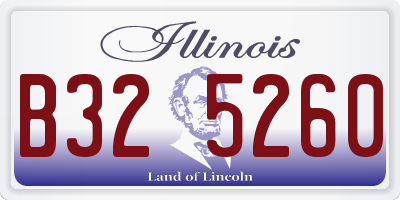 IL license plate B325260