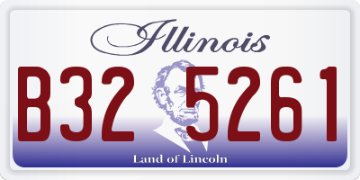 IL license plate B325261