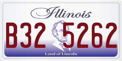 IL license plate B325262