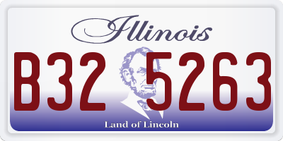 IL license plate B325263