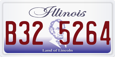 IL license plate B325264