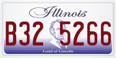 IL license plate B325266