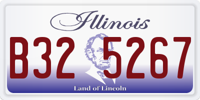 IL license plate B325267