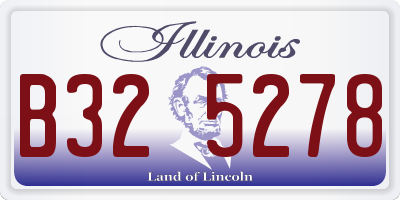 IL license plate B325278