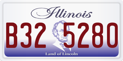 IL license plate B325280