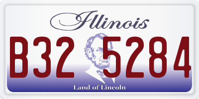 IL license plate B325284
