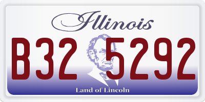 IL license plate B325292