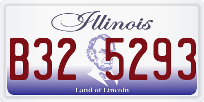 IL license plate B325293