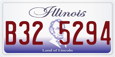 IL license plate B325294