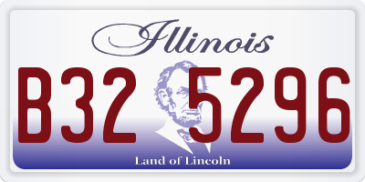 IL license plate B325296