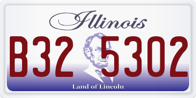 IL license plate B325302
