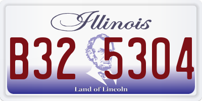 IL license plate B325304
