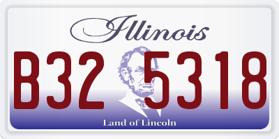 IL license plate B325318