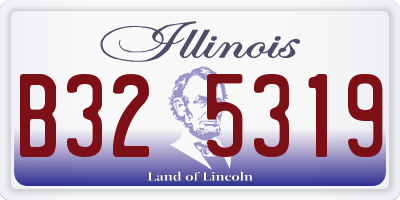 IL license plate B325319