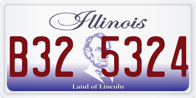 IL license plate B325324