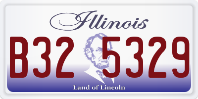 IL license plate B325329