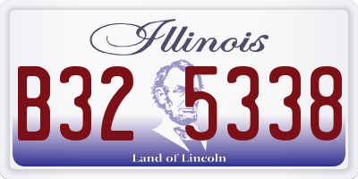 IL license plate B325338