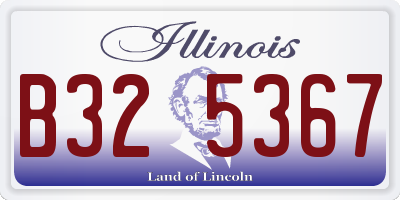 IL license plate B325367