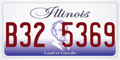 IL license plate B325369