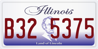 IL license plate B325375