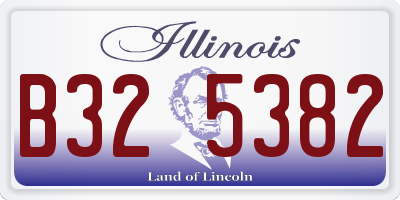 IL license plate B325382