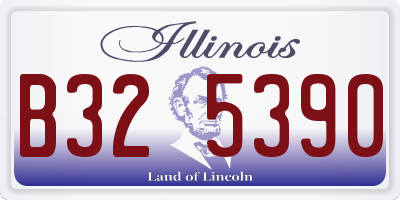 IL license plate B325390